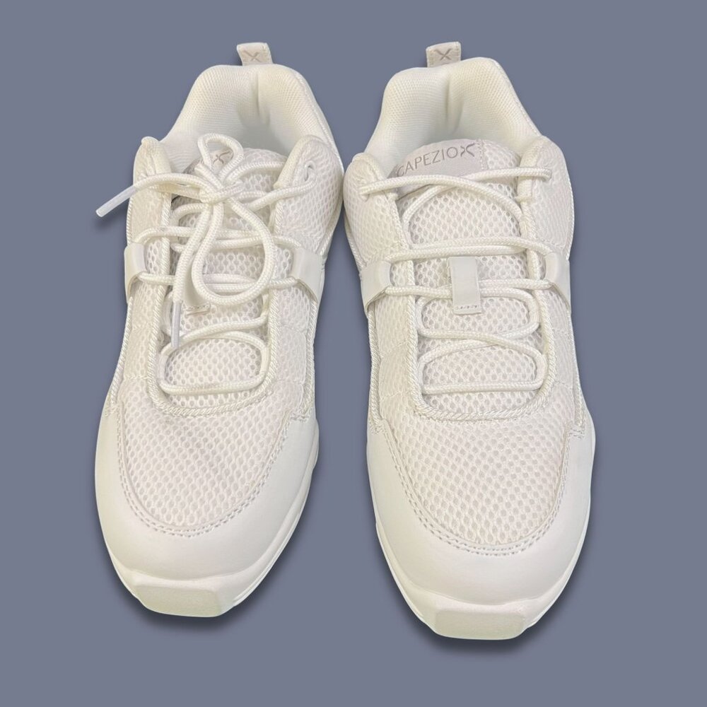 CAPEZIO Ds11 Fierce Dansneakers White Dance Fitness Breathable Mesh Sneakers - Picture 2 of 6